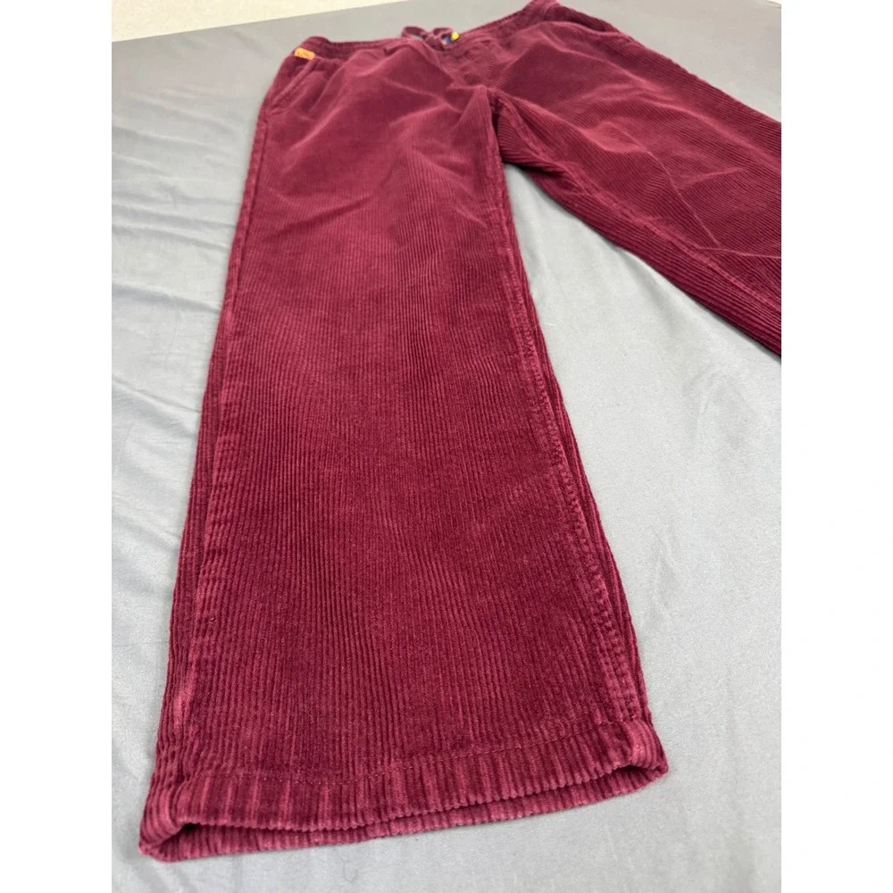 Empyre Relaxed Fit Corduroy Pants Mens Large Burgundy Maroon Skate Trousers L